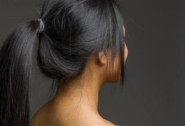 Model looking from behind — Stock Photo, Image