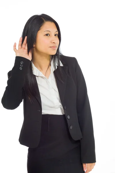 Model listening or paying attention — Stock Photo, Image