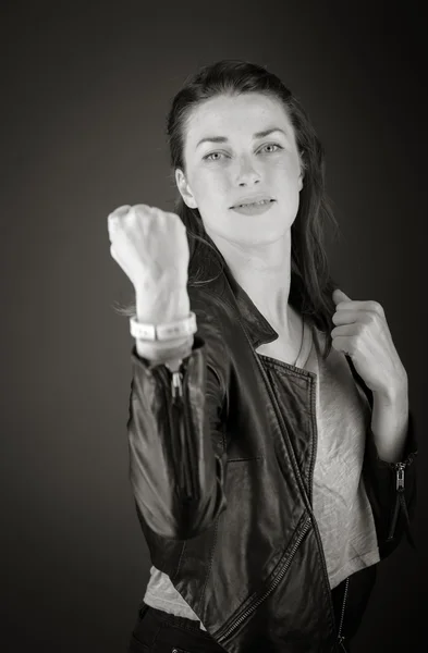 Model showing a fist — Stock Photo, Image