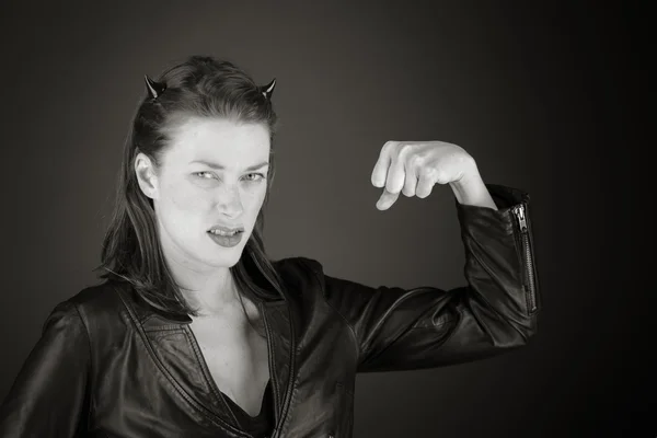 アーム カールと強力なモデル — ストック写真