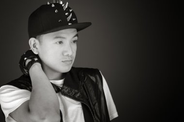 Sıkılmış veya üzgün model