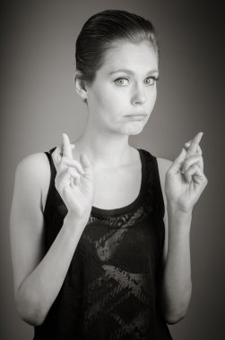 Şans getirmesi için dua ile model