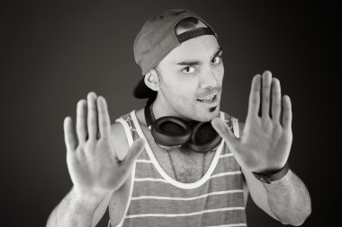 El dur işareti el ile model