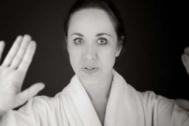 El dur işareti el ile model