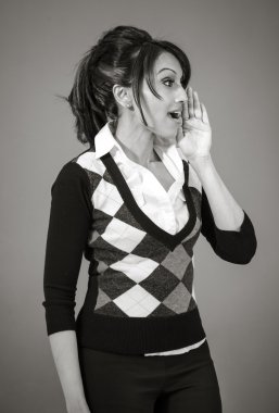 Model arama ve bağırarak