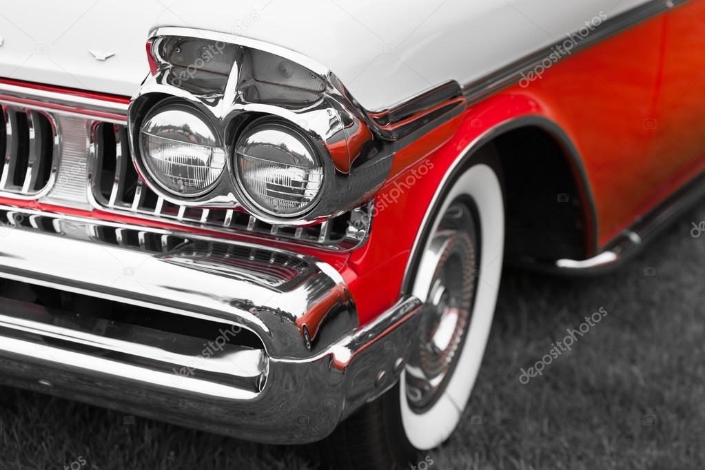 Details of vintage American Car