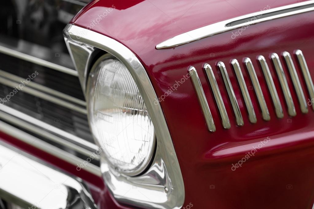 Details of vintage American Car