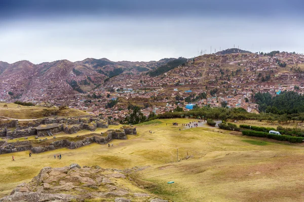 Cusco ciudad de Sacsayhuaman ruinas — Foto de Stock