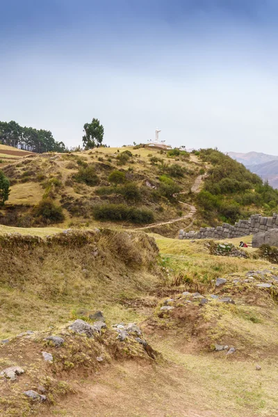 Los Andes y Saksaywaman Ruinas Incas — Foto de Stock