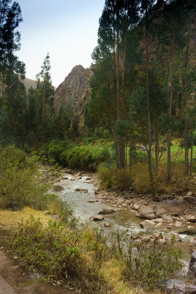 Urubamba Nehri Dağ geçen — Stok fotoğraf