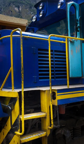 Blaue Lokomotive — Stockfoto