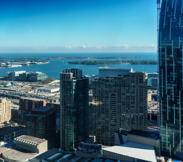 Skyscrapers in city against sky — Stock Photo, Image