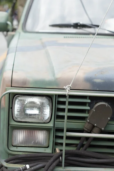 Headlight of Military truck — Stock Photo, Image