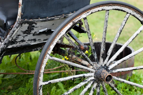 Wagon wheel of stagecoach — Stock Photo, Image