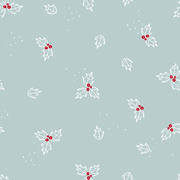 Krásný Ručně Kreslené Bezešvé Vánoční Vzor Skvělé Pro Bannery Tapety — Stockový vektor