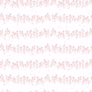 Güzel el çizimi, dikişsiz çiçek deseni, karalama çiçekleri, tekstil, afişler, duvar kağıtları, ambalaj - vektör tasarımı