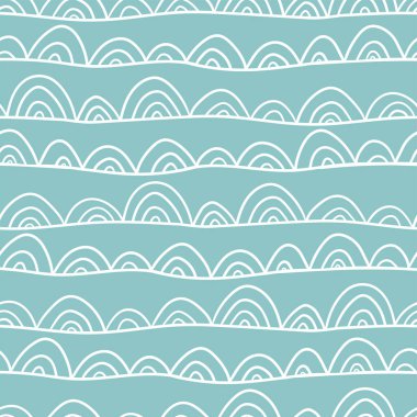 Güzel el çizimi kusursuz desen, yaratıcı arka plan, tekstil, pankart, duvar kağıtları, ambalaj - vektör tasarımı