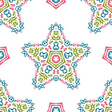 Vintage universal different seamless eastern patterns (tiling). Endless texture can be used for wallpaper, pattern fill, web page background, surface textures clothes. Retro geometric ornament.