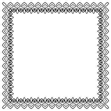 Dekoratif vintage çerçeve. Sınır tasarlamak vektör