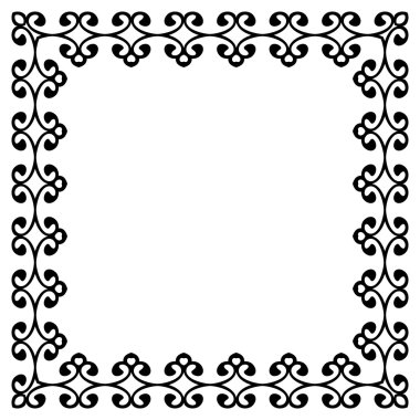 Dekoratif vintage çerçeve. Sınır tasarlamak vektör