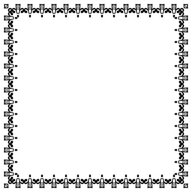 Dekoratif vintage çerçeve. Sınır tasarlamak vektör