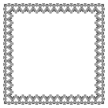Dekoratif vintage çerçeve. Sınır tasarlamak vektör