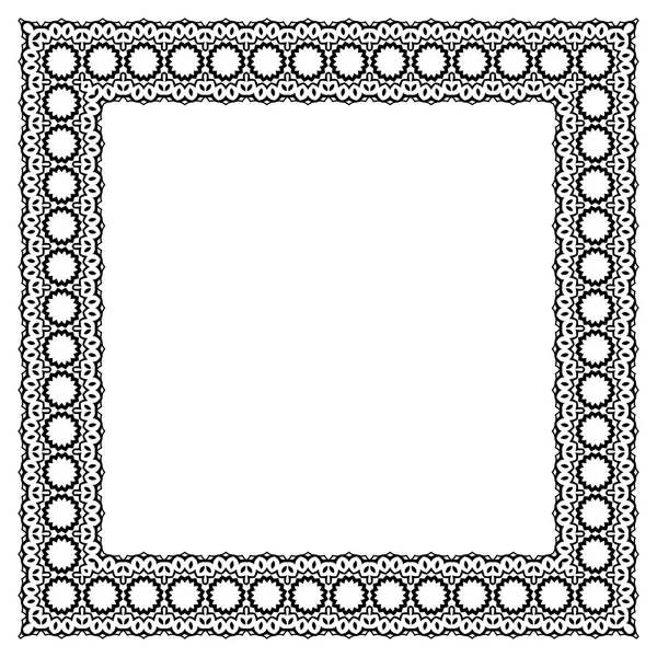 Decoratieve vintage frame. Grens patroon vector — Stockvector