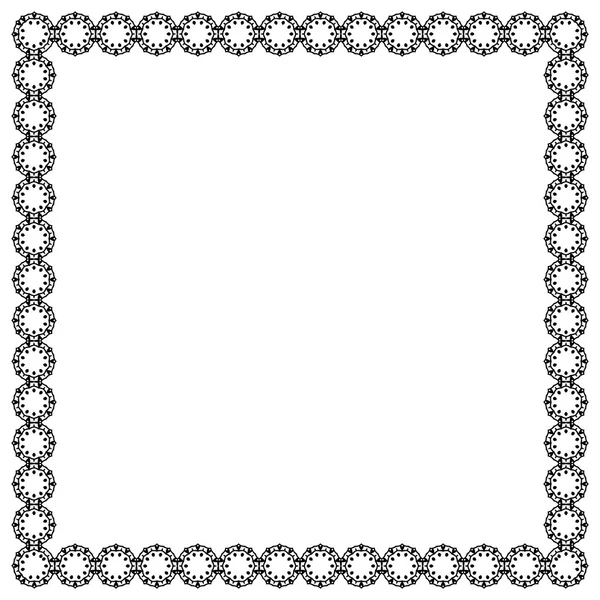 Decoratieve vintage frame. Grens patroon vector — Stockvector