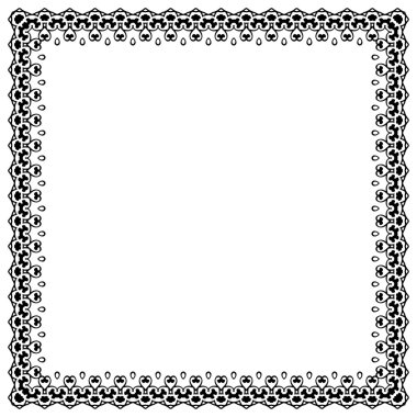 Dekoratif vintage çerçeve. Sınır tasarlamak vektör