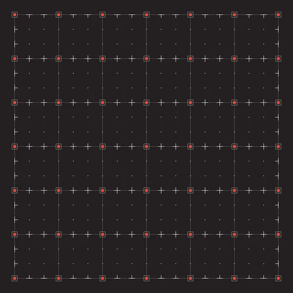 現代の仮想技術素晴らしい未来ユーザー インターフェイス Hud のためのグリッド — ストックベクタ