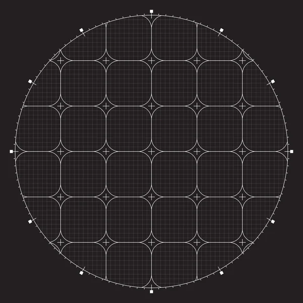 現代の仮想技術素晴らしい未来ユーザー インターフェイス Hud のためのグリッド — ストックベクタ