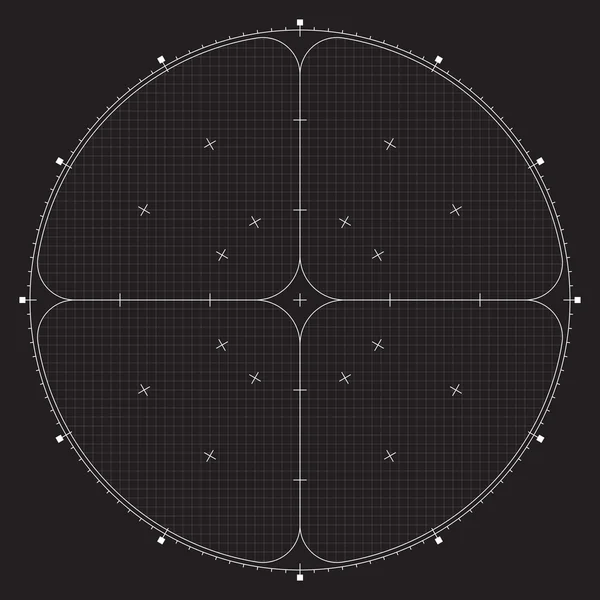 Rejilla para la moderna tecnología virtual fantástica interfaz de usuario futurista HUD — Vector de stock