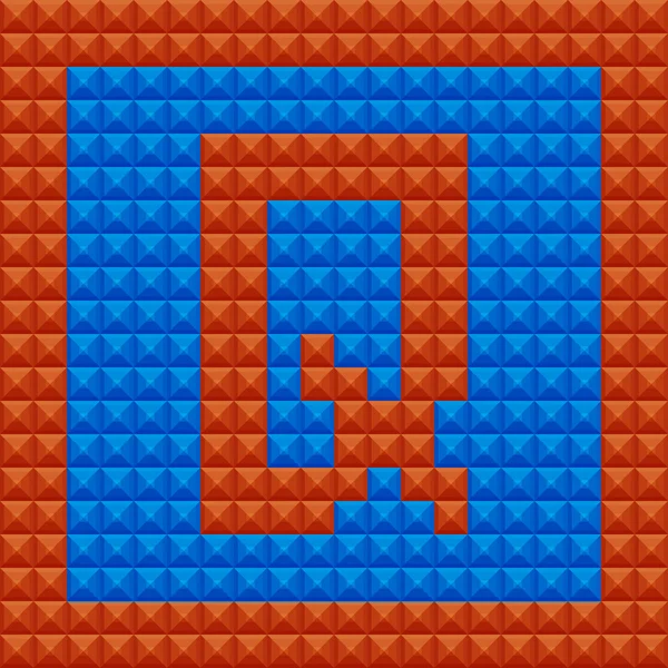 Wektor logo z literą alfabetu Q, czcionka w nowoczesny design — Wektor stockowy