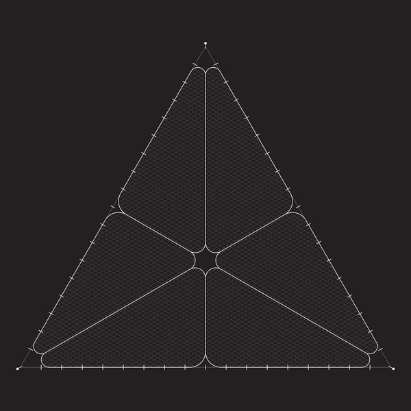 Rejilla para la moderna interfaz de usuario futurista tecnología virtual HUD — Vector de stock