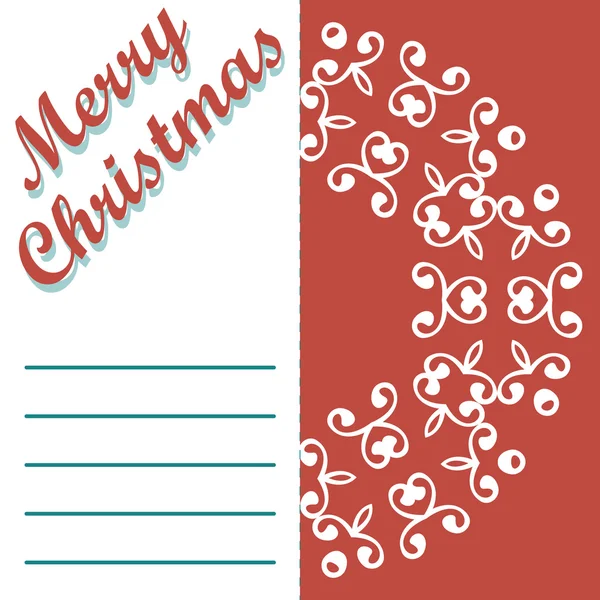 Frohe Weihnachten Grußkarte und Muster Vektor Hintergrund — Stockvektor