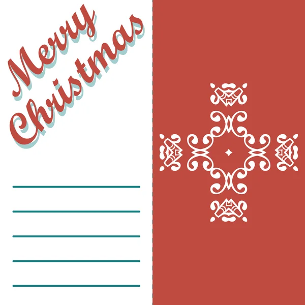 Joyeux Noël carte de vœux et motifs fond vectoriel — Image vectorielle