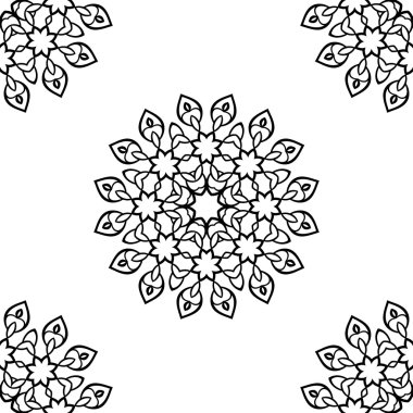 Universal different seamless vintage eastern patterns (tiling). Endless texture can be used for wallpaper, pattern fills, web page background,surface textures. Retro monochrome geometric ornament.