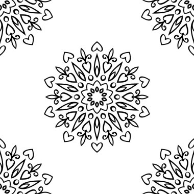 Universal different seamless vintage eastern patterns (tiling). Endless texture can be used for wallpaper, pattern fills, web page background,surface textures. Retro monochrome geometric ornament.