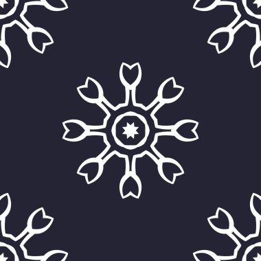 Evrensel farklı vintage Doğu desen (döşeme). Sonsuz doku duvar kağıdı, desen dolgularını, web sayfası arka planı, yüzey dokuları için kullanılabilir. Retro tek renkli geometrik süsleme.