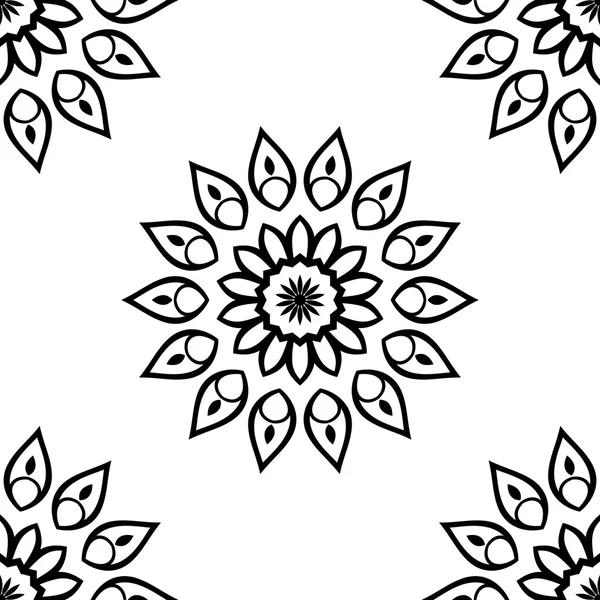 Universal different seamless vintage eastern patterns (tiling). Endless texture can be used for wallpaper, pattern fills, web page background,surface textures. Retro monochrome geometric ornament. — Stockvector