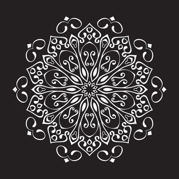 普遍的な異なるヴィンテージ東パターン (タイル)。無限のテクスチャは、壁紙、パターンの塗りつぶし、web ページの背景テクスチャに使用できます。レトロな白黒の幾何学的な飾り. — ストックベクタ