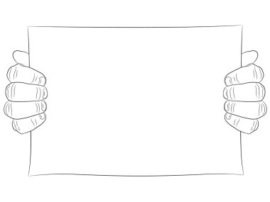 Elini tut posteri çizgi