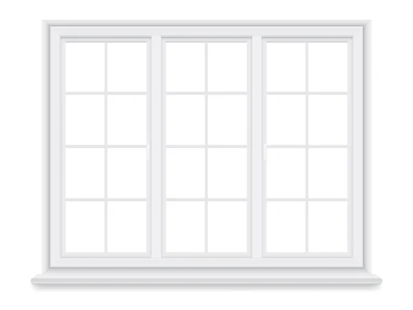 geleneksel büyük beyaz pencere izole