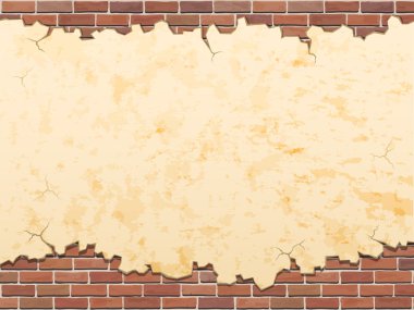 Vektör grunge arka plan beton duvar ve tuğla