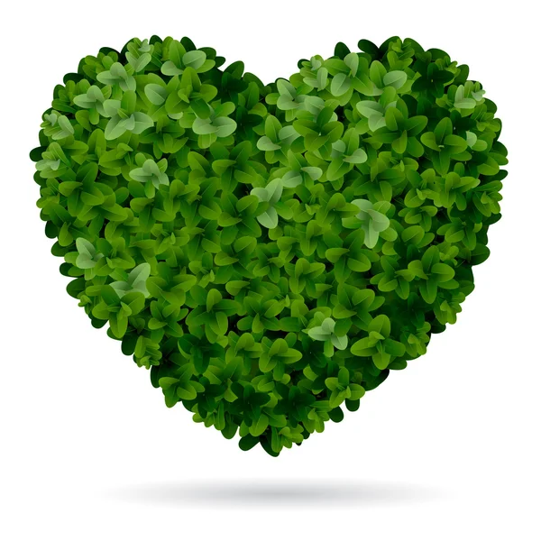 Foliage heart — Stock Vector