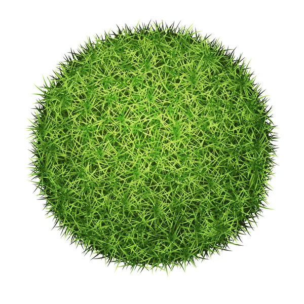 Green grass ball — Stock Vector