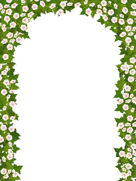 Ivy arch with flower — Stock vektor