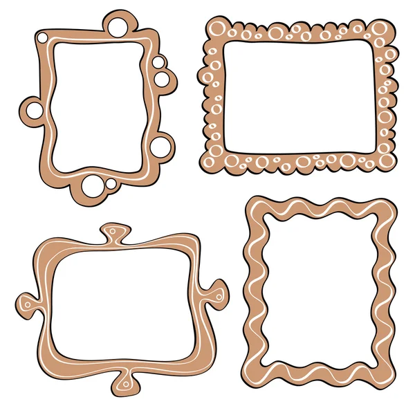 Funny picture frame — Stock Vector