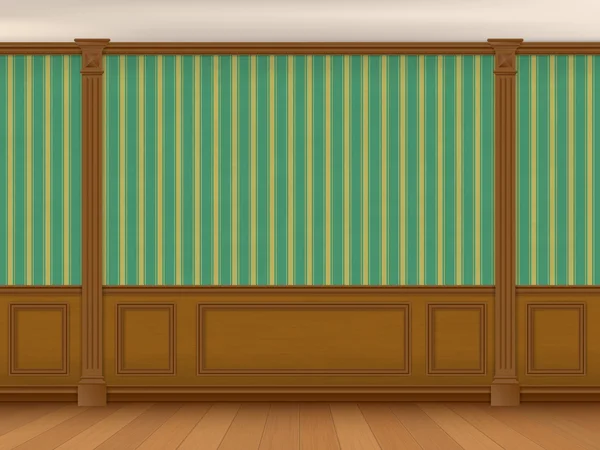Fragment de l'armoire intérieure dans un style classique — Image vectorielle