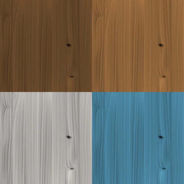 Sæt af træ farvede teksturer – Stock-vektor